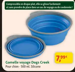 Maxi Zoo Dogs creek gamelle voyage offre