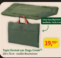 Maxi Zoo Dogs creek tapis format sac offre