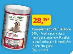 Maxi Zoo Petbalance - complément offre