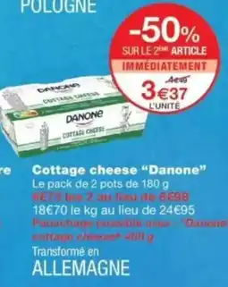 Monop' Danone Cottage cheese offre