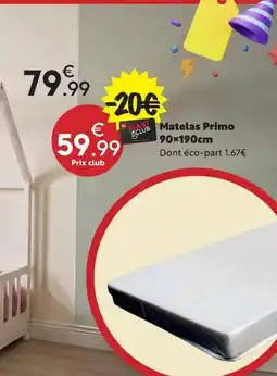 Maxi Bazar Matelas Primo offre
