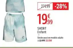 Intersport Short enfant offre