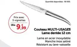 Super U Couteau multi-usagfes lame dentee offre