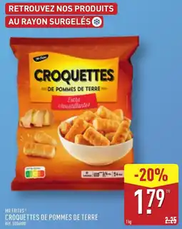 ALDI MR FRITES CROQUETTES DE POMMES DE TERRE offre