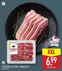 ALDI Le Porc Français Poitrine de porc tranchée offre