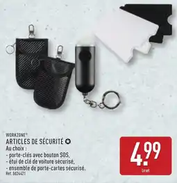 ALDI WORKZONE ARTICLES DE SÉCURITÉ offre