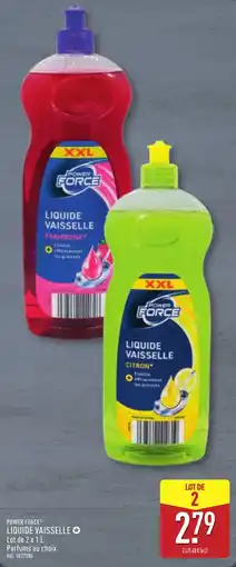 ALDI POWER FORCE LIQUIDE VAISSELLE offre