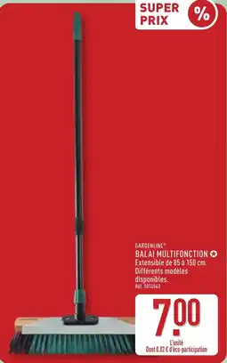 ALDI GARDENLINE BALAI MULTIFONCTION offre