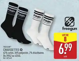 ALDI FREEGUN CHAUSSETTES offre