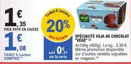 E.Leclerc Végé Chocolat offre