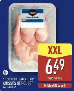 ALDI ST-CLÉMENT LE VOLAILLER CUISSES DE POULET offre