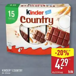 ALDI Kinder Country offre