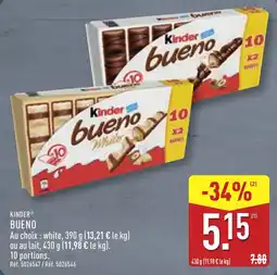 ALDI Kinder BUENO offre
