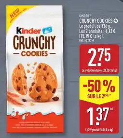 ALDI Kinder Crunchy Cookies offre
