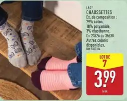 ALDI L&D CHAUSSETTES offre
