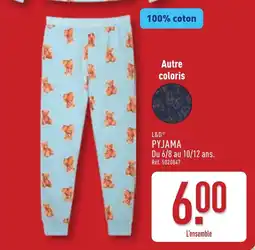 ALDI L&D PYJAMA offre
