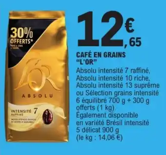 ABSOLU CAFÉ EN GRAINS