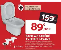 Bricomarché PACK WC CARÉNÉ AVEC KIT LAVANT offre