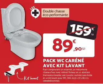 PACK WC CARÉNÉ AVEC KIT LAVANT