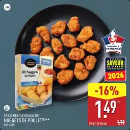 ALDI ST-CLÉMENT LE VOLAILLER NUGGETS DE POULET offre