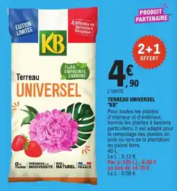 E.Leclerc KB Terreau Universel offre