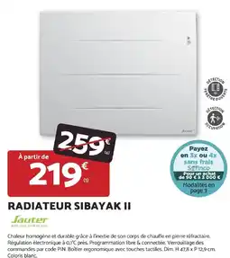 Bricomarché Sauter RADIATEUR SIBAYAK II offre