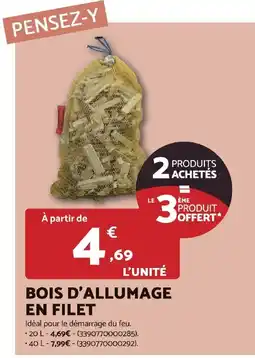 Bricomarché BOIS D'ALLUMAGE EN FILET offre