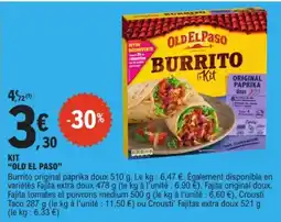 E.Leclerc OLD EL PASO Burrito offre