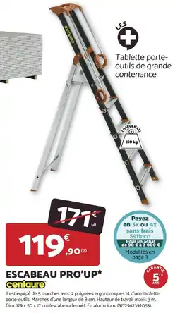Bricomarché centaure ESCABEAU PRO'UP* offre