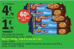 E.Leclerc Granola Gros éclats de chocolat offre