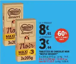 E.Leclerc Nestlé dessert Noir offre