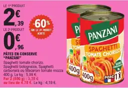 E.Leclerc PANZANI Spaghetti tomate chorizo offre