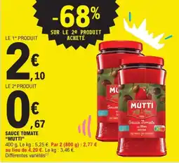 E.Leclerc MUTTI Sauce Tomate offre