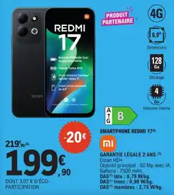 E.Leclerc REDMI SMARTPHONE REDMI 17 offre