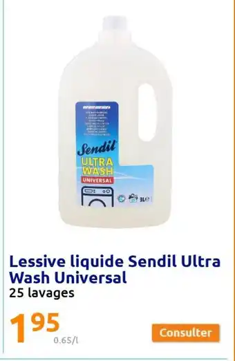Action Lessive Liquide Sendil Ultra offre