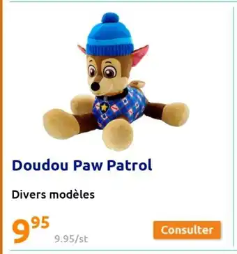 Action Doudou Paw Patrol offre
