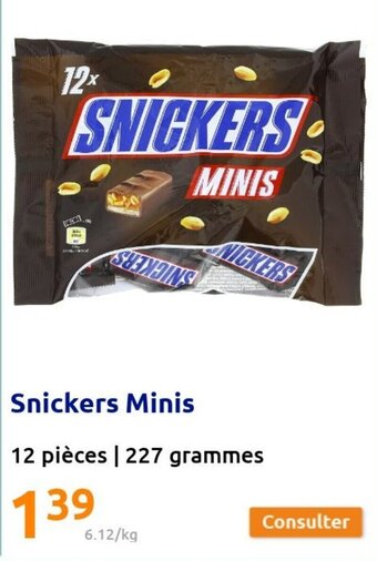 Action Snickers Minis offre