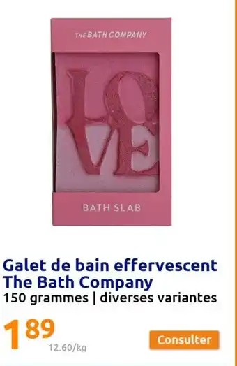 Action Galet de Bain Effervescent offre