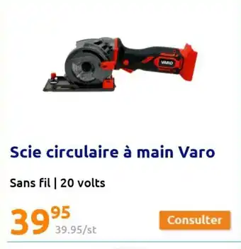 Action Scie Circulaire à Main Varo offre