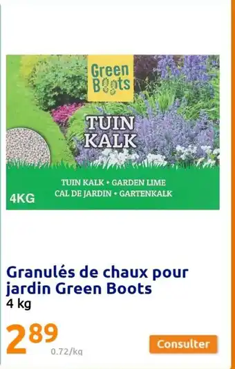 Action Gaufrettes de Chaux Pour Jardin Green Boots offre