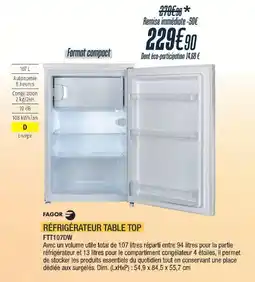 Proxi Confort FAGOR RÉFRIGÉRATEUR TABLE TOP offre