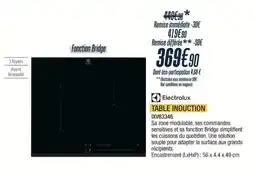 Proxi Confort Electrolux TABLE INDUCTION offre