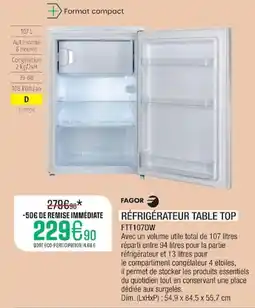 Extra FAGOR RÉFRIGÉRATEUR TABLE TOP offre