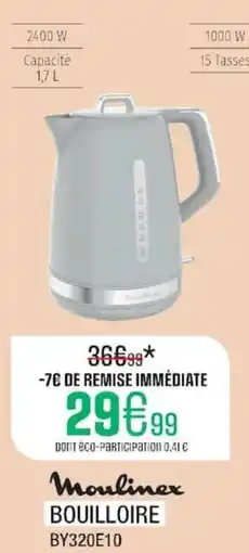 Extra Moulinex Bouilloire offre