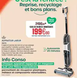 Extra Bissell Aspirateur laveur 3641N offre
