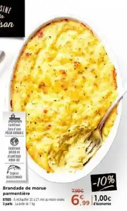 Thiriet Brandade de morue parmentière offre
