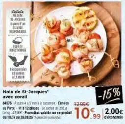 Thiriet Noix de St-Jacques offre