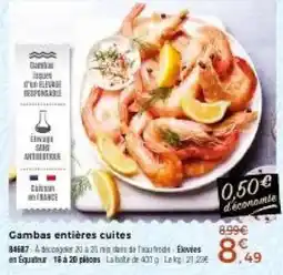 Thiriet Cambas entières cuites offre
