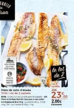 Thiriet COLONIA Filets de colin d'Alaska offre