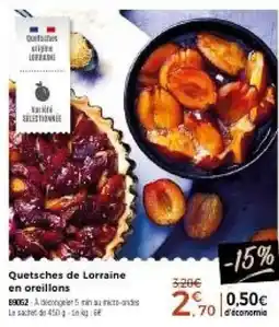 Thiriet Quetsches de Lorraine en oreillons offre